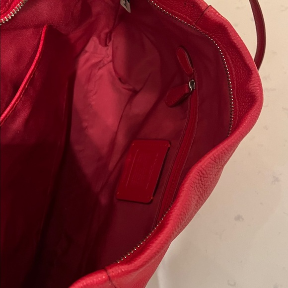 Coach Cherry Red Shoulder Bag - Picture 7 of 10